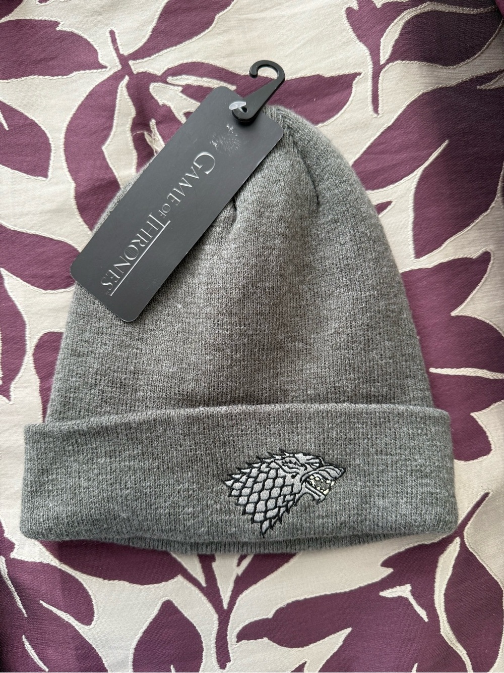 Official Game of Thrones Adult Grey Beanie